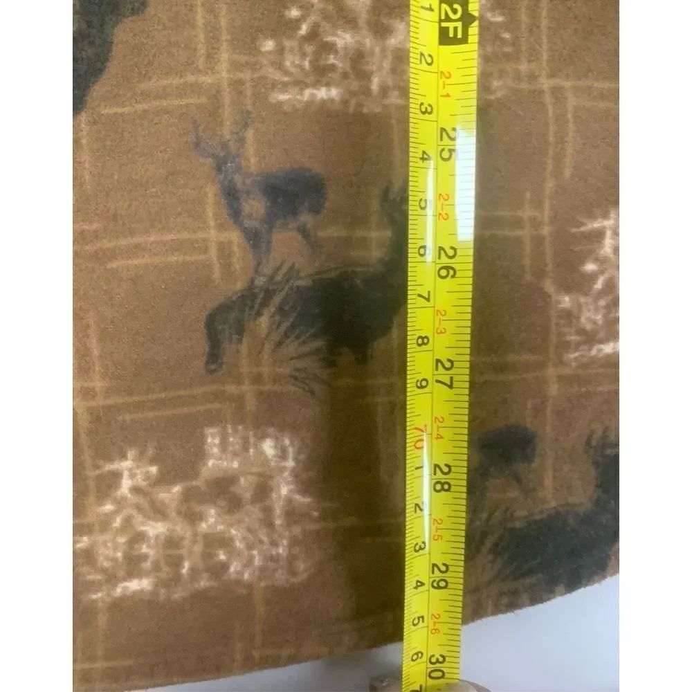 Vintage Deer Patterned Woolrich Flannel - Picture 7 of 7